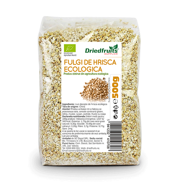 Fulgi hrisca BIO Driedfruits – 500 g Dried Fruits Cereale Fulgi